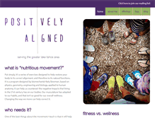 Tablet Screenshot of positivelyaligned.com